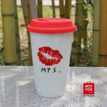 Ceramic Coffee Mug with Silicone Lid-Model 2