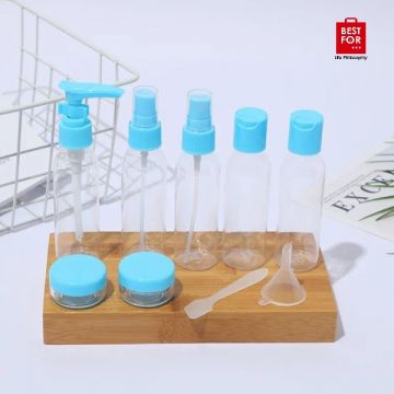 9 Pcs Travel Bottle Set with Pouch 