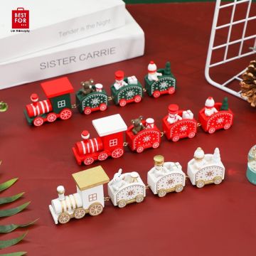 Wooden Christmas Train 