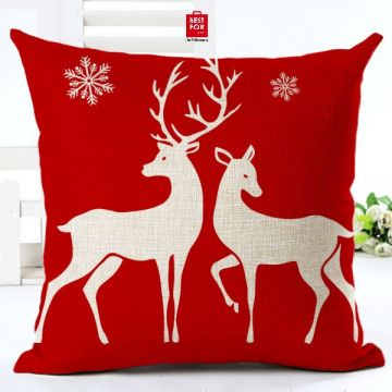 Red Christmas Pillowcase-Model 1