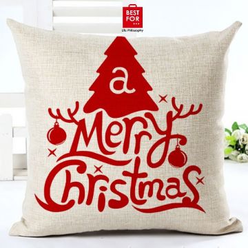 Red Christmas Pillowcase-Model 3