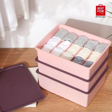 15 Grids Underwear Box With Cover