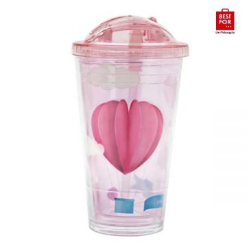 Double Layer Pink Cup-Model 1