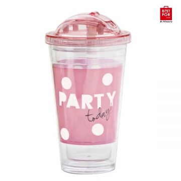 Double Layer Pink Cup-Model 2