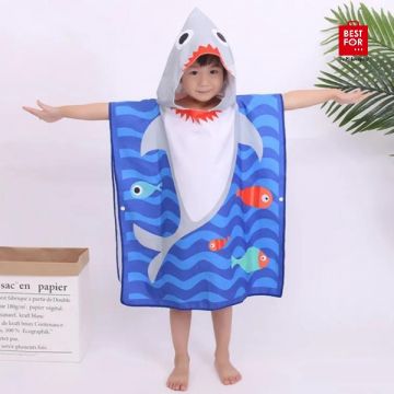 Shark Hooded Beach Towel