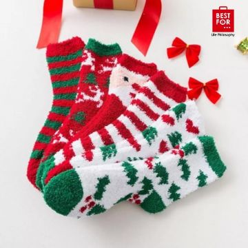 Fleece Christmas Socks