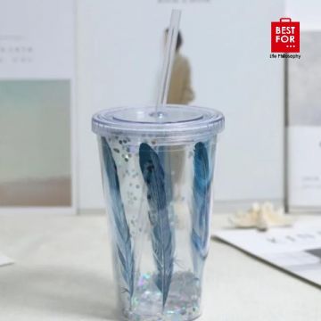 Feather Cup with Straw-Model 1