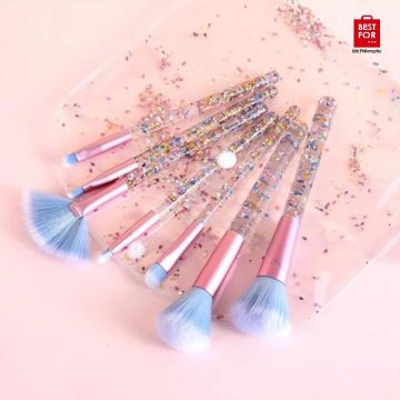 Glitter Makeup Brushes Set