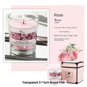 Rose and Vanilla Scented candles-Rose