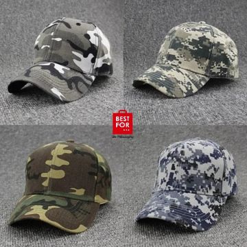 Unisex Army camouflage Cap