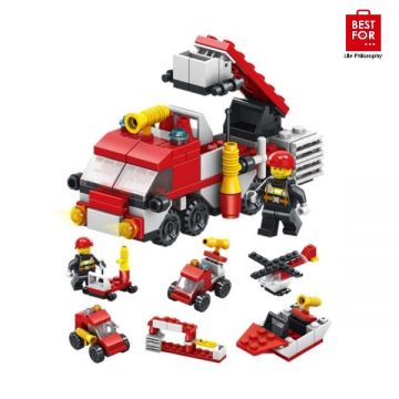 Fire Brigade Mini Bricks 6IN1